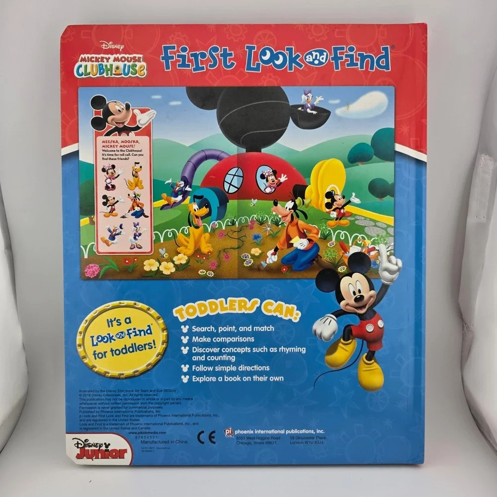 Disney Mickey Mouse‎ Clubhouse First Look and Find Book Disney Junior Pre Owned